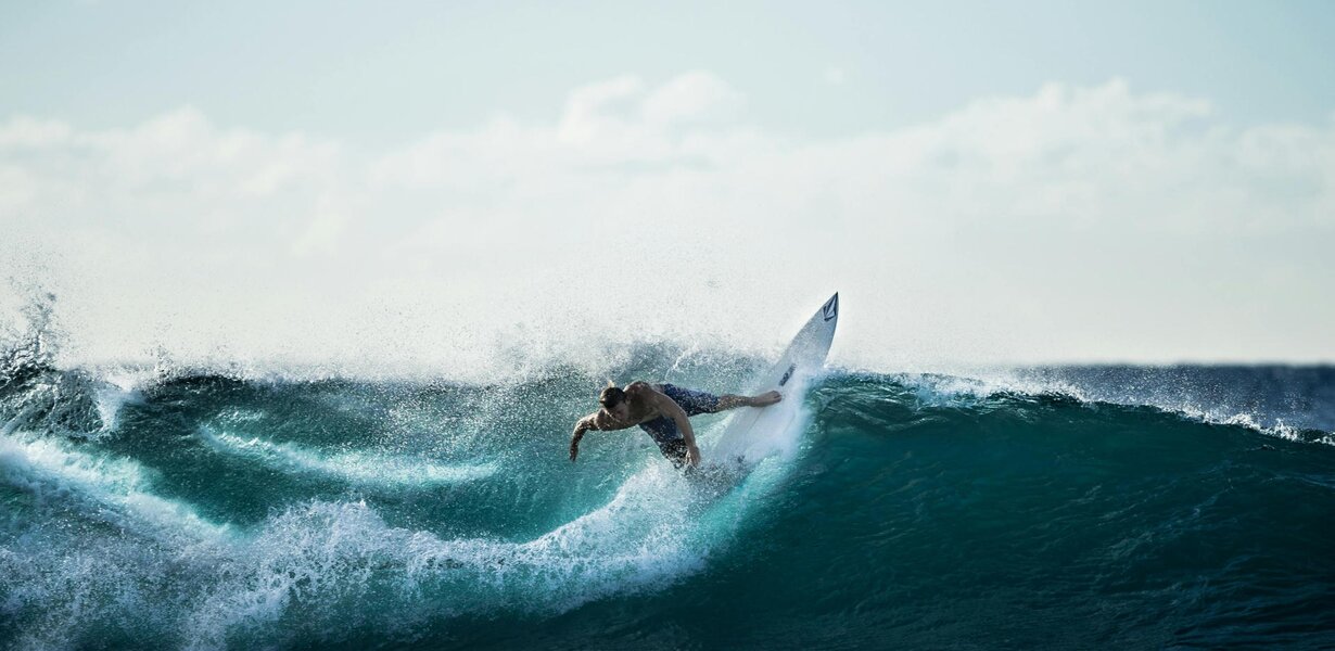 Surfer im Wasser
