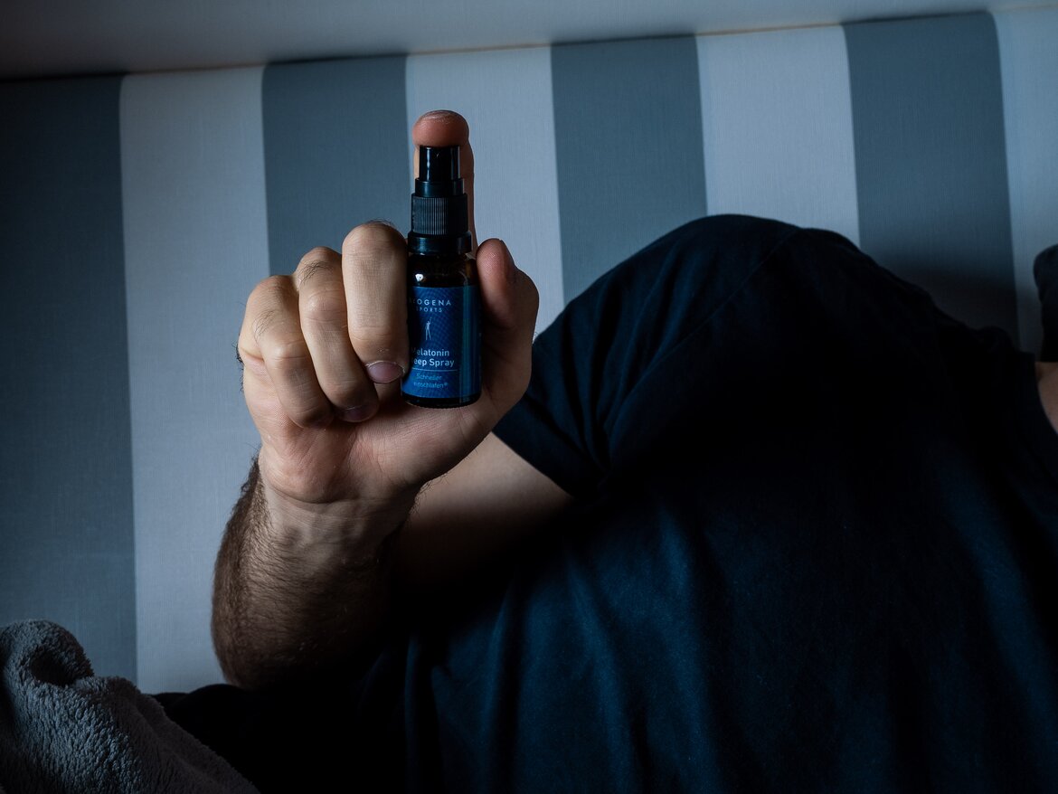 Melatonin Spray is sprayed